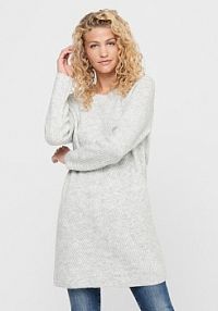 Sukienka dzianinowa ONLY szara 