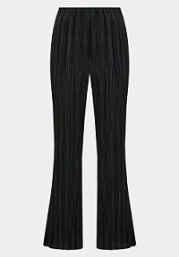 Spodnie eleganckie Edited czarne damskie Materiałowe