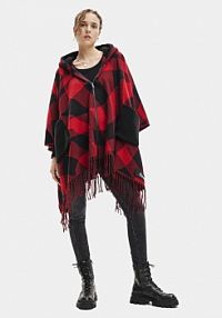 Ponczo Desigual czarne 