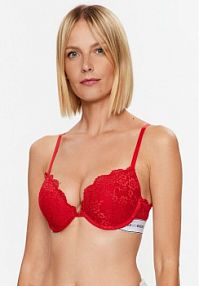 Biustonosz Guess czerwony Z fiszbiną