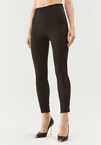 Spodnie eleganckie Rinascimento czarne damskie Materiałowe