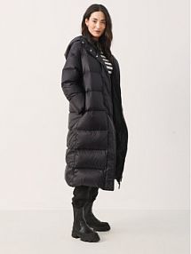 Płaszcz Part Two czarny damski Kurtka puchowa