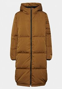 Kurtka puchowa YAS brązowa damska Płaszcz zimowy