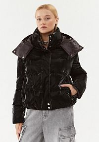 Kurtka puchowa Patrizia Pepe czarna damska Zimowa