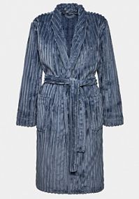 Szlafrok Selmark niebieski damski 