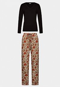 Piżama Selmark czarna damska 