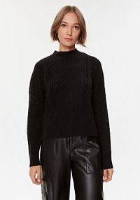 Golf Guess czarny damski Sweter