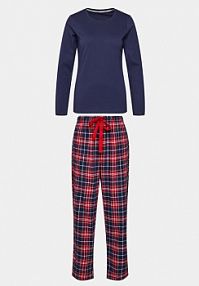 Piżama Selmark granatowa damska 