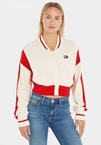 Kardigan Tommy Jeans biały 