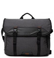 Saszetka nerka Lanetti szara damska Torba na laptopa