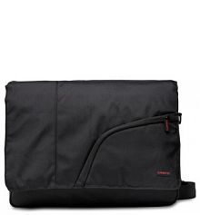 Saszetka nerka Lanetti czarna damska Torba na laptopa