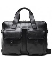 Saszetka nerka Lanetti czarna damska Torba na laptopa