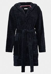Szlafrok Tommy Hilfiger granatowy damski 