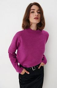 Fuksjowy sweter Mohito fioletowy damski