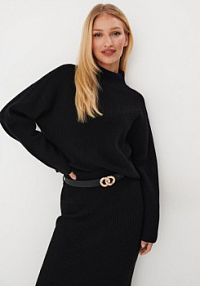 Sweter Mohito czarny damski