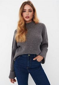 Sweter oversize Mohito szary damski