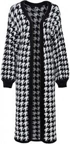 Kardigan w pepitkę  Bonprix