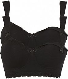 Biustonosz do karmienia, bez fiszbinów, z bawełny organicznej (2 szt.)  Bonprix