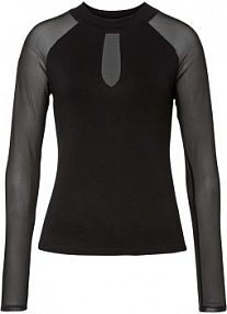 Bluzka z długim rękawem z miękkiej mieszanki wiskozy  damska Bonprix