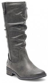 Klapki eleganckie Mustang szare