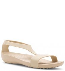 Klapki basenowe Crocs beżowe damskie