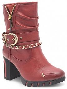 Klapki eleganckie Mustang czerwone