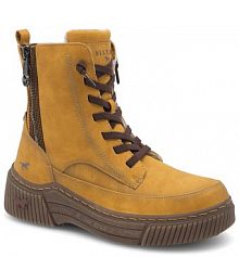 Botki Mustang żółte damskie