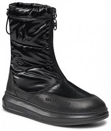 Botki KARL LAGERFELD czarne damskie