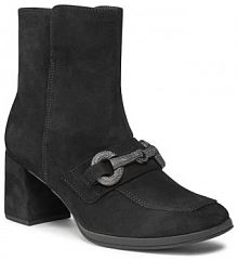 Botki na obcasie Gabor czarne