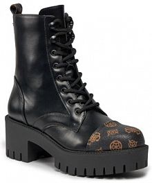 Botki na obcasie Guess czarne