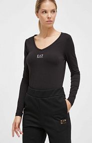 Longsleeve EA7 Emporio Armani  czarny damski 8NTT52.TJFKZ