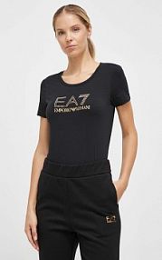 T-shirt EA7 Emporio Armani  czarny damski 8NTT67.TJDQZ