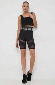 Szorty Plein Sport  czarne damskie AACC.WJT1762.