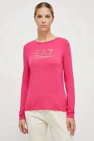 Longsleeve EA7 Emporio Armani  różowy damski 8NTT51.TJDQZ