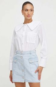 Koszula z długim rękawem Custommade  biała 999369212