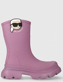 Kalosze Karl Lagerfeld  fioletowe damskie KL43567.VMV