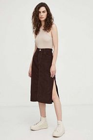 Spódnica midi Levi's  brązowa A4711.0003