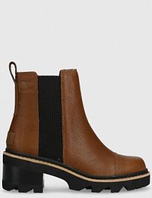 Botki na obcasie Sorel  brązowe 2048451242