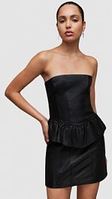 Sukienka mini AllSaints  czarna WL068Z