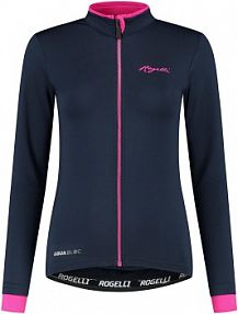 Koszulka rowerowa   essential z długim rękawem, ocieplana Rogelli damska