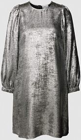 Sukienka mini z okrągłym dekoltem JAKE*S STUDIO WOMAN srebrna EAN 74960700134