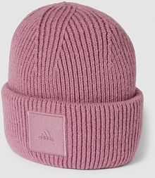 Czapka beanie z naszywką z logo ADIDAS SPORTSWEAR różowa damska EAN II3546