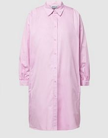 Sukienka koszulowa o długości do kolan z kołnierzykiem koszulowym JAKE*S STUDIO WOMAN różowa EAN 74960700089