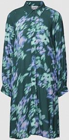 Sukienka koszulowa o długości do kolan z wiskozy JAKE*S STUDIO WOMAN niebieska EAN 74960700090