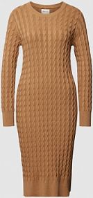 Sukienka z dzianiny o długości do kolan ze ściegiem warkoczowym Gant EAN 4502007