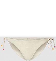 Figi bikini z wiązaniem i perełkami banana moon białe EAN Slip Bändel