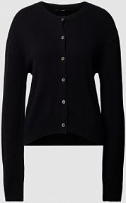 Kardigan z dzianiny z listwą guzikową LANIUS czarny EAN 223 13362-00