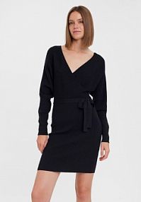 Sukienka dzianinowa Vero Moda czarna 10269251  Regular Fit