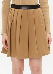 Spódnica mini DKNY brązowa 