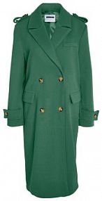 Płaszcz Noisy May zielony damski Przejściowy